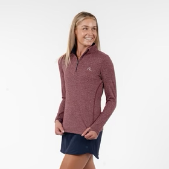 RHOBACK Herringbone Jacquard Performance Q-Zip
Women's Performance Size L red - Picture 2 of 13